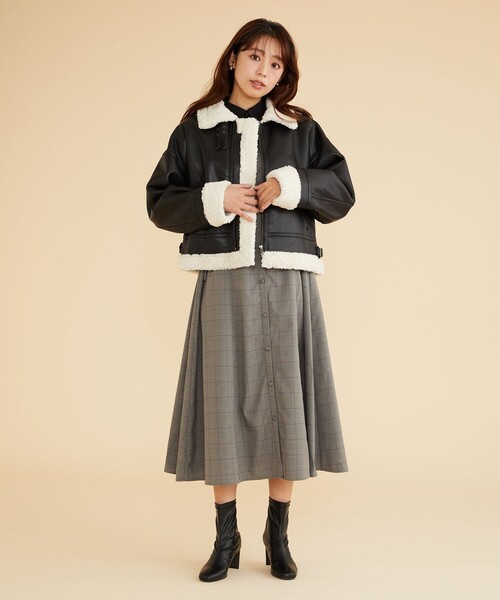fafa　フェフェ　ドット×レースコンビジャケット　ネイビーM　レディース fafa フェフェ ドット×レースコンビジャケット ネイビーM レディース