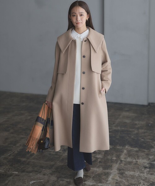 【WEB限定】ウールカシミヤミックスVネック ニット Amazon | [組曲] WEB限定 ウールカシミヤミックスVネック ニット