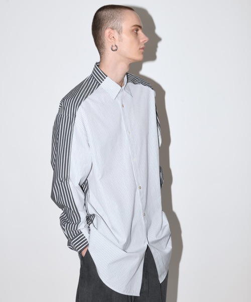 【ヤスオ】everyone ストライプ Tシャツ Mサイズ　23ss ストライプ フェイス｜Tシャツ｜ユニセックス｜グラニフ(graniph