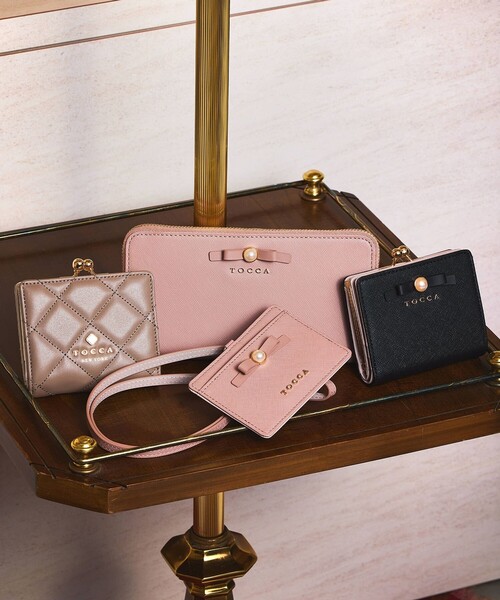 レディース　財布 TOCCA 財布 PEARL KNOT BIFOLDWALLET レディース : ZOZOTOWN