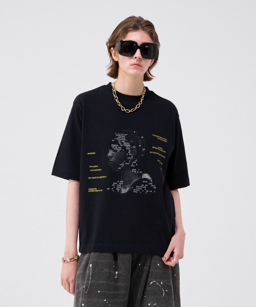 Answer4 グラフィックTシャツ Mサイズ アンサーフォーanswer4メンズTシャツMサイズ黒トレラントレイル