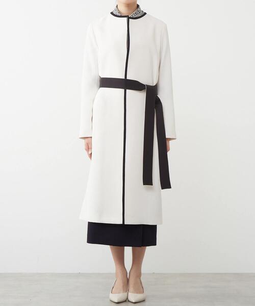 Tiara　バイカラーコート サイズ2 Tiara コート アウター バイカラーコート レディース : ZOZOTOWN Yahoo