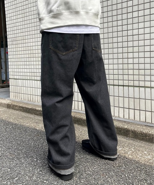 NO NEED（ノーニード） ジーンズ ワイドストレート デニムパンツ