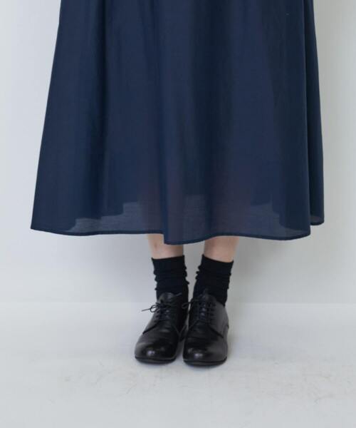 ゆか　　　Bobワンピース LOISIR ワンピース コットンシルクボイルギャザー使いワンピース