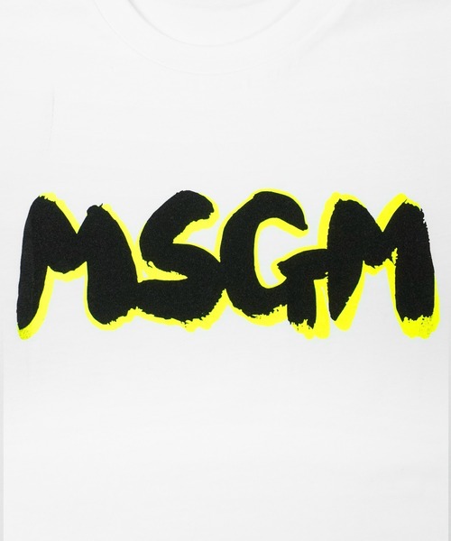 MSGM KIDS ブラッシュロゴTシャツ キッズ 子供服 男の子 女の子 MSGM KIDS tシャツ ブラッシュロゴTシャツ キッズ 子供服 男の子