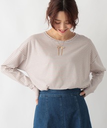 レタープリント シアー長袖Tシャツ chuclla｜レタープリント シアー長袖Tシャツ LON24a058