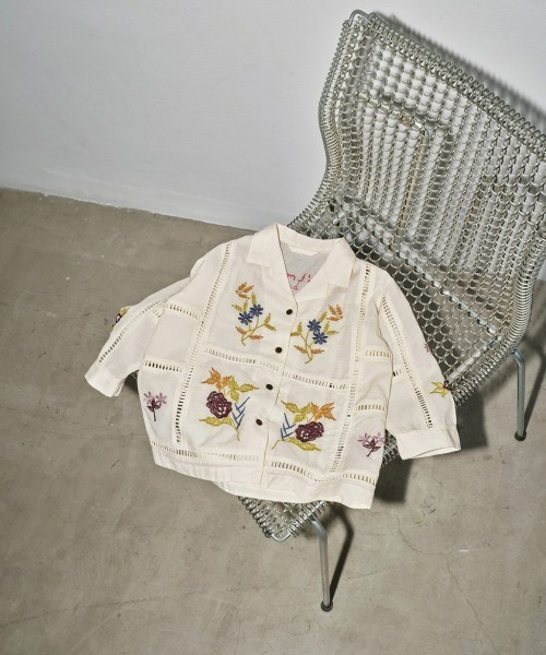 TODAYFUL ブラウス シャツ Embroidery Patchwork Shirts（KIDS