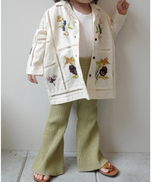 TODAYFUL ブラウス シャツ Embroidery Patchwork Shirts（KIDS