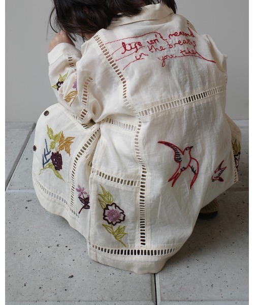 TODAYFUL ブラウス シャツ Embroidery Patchwork Shirts（KIDS