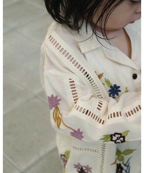 TODAYFUL ブラウス シャツ Embroidery Patchwork Shirts（KIDS