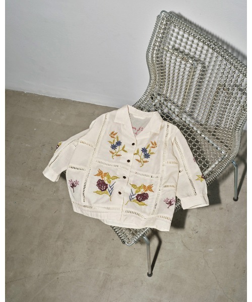 TODAYFUL ブラウス シャツ Embroidery Patchwork Shirts（KIDS