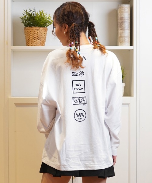 限定品【RVCA】バックプリント Tシャツ ★女性にも大人気♪ RVCA tシャツ 「ムラサキスポーツ限定」RVCA/ルーカ バック