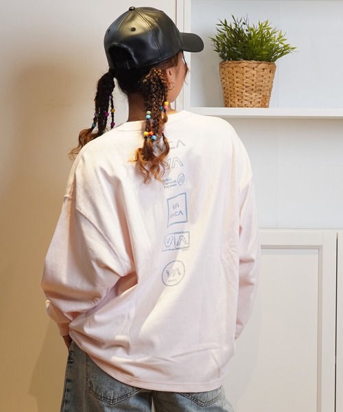 tシャツ 「ムラサキスポーツ限定」RVCA/ルーカ VA バックプリント ロンT BE044-P52 レディース RVCA tシャツ 「ムラサキスポーツ限定」RVCA/ルーカ バック
