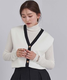週末値下げ　コクーンシルエット ワイドニットベスト コクーンニットベスト ベスト レディース トップス ニットベスト