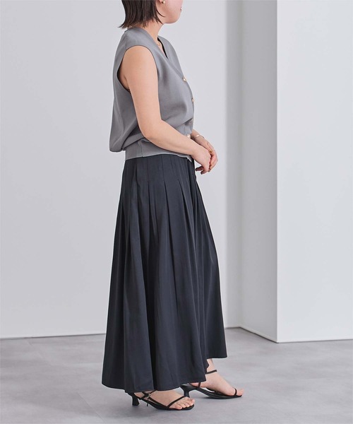 週末値下げ　コクーンシルエット ワイドニットベスト MidiUmi】コクーンニットベスト｜再値下げ｜e-Look+Plus(イー
