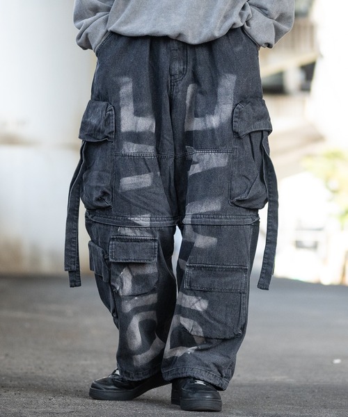 JOHN'S CLOSET カーゴパンツ 「13」スプレーペイント