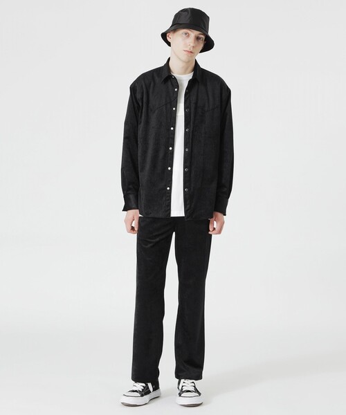 LOVELESS ラブレス セットアップ ベロア ブラック L 大きいサイズ HRAFTEXジャケット(ジャケット)｜LOVELESS(ラブレス)のファッション