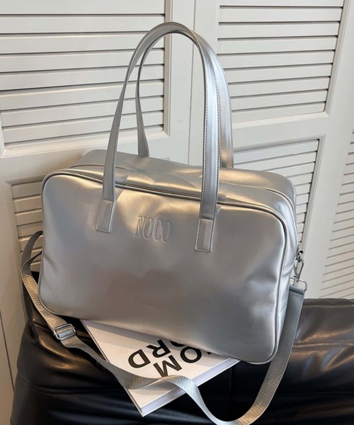 近年 大容量 レスポートサック♡2way ボストンバッグ シルバーシャイン 中古・古着通販】LeSportsac (レスポートサック) 2WAYミニボストン