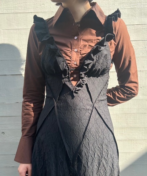 ブラウス シャツ コンパクト ドレスシャツ FMN-24AW-S-001 レディース forget-me-nots ブラウス シャツ コンパクト ドレスシャツ FMN