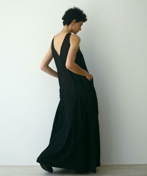 ETRE TOKYO ワンピース EDWIN×ETRE TOKYOボリュームデニムドレス  