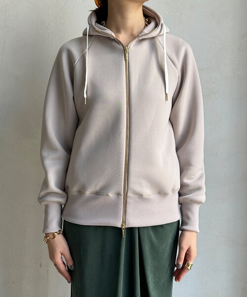 tシャツ プラムダンボールジップフーディー レディース DouDou tシャツ プラムダンボールジップフーディー レディース