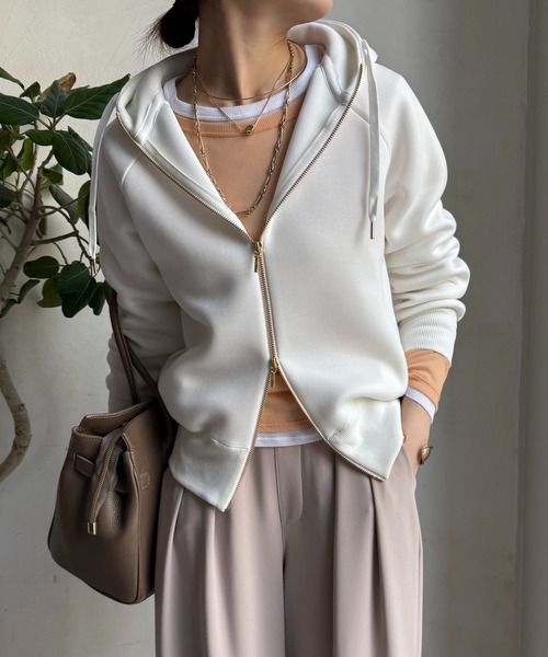 DouDou（ドゥドゥ） tシャツ プラムダンボールジップフーディー