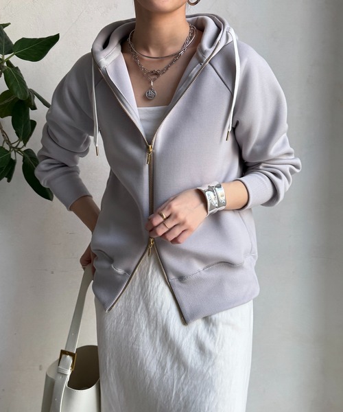 DouDou（ドゥドゥ） tシャツ プラムダンボールジップフーディー