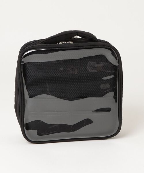 MYFITCO ブラックポーチ 透明ポケット付き CALIFORNIA OUTFITTERS ポーチ 3-10A5 じゃばらポケット付き クリア