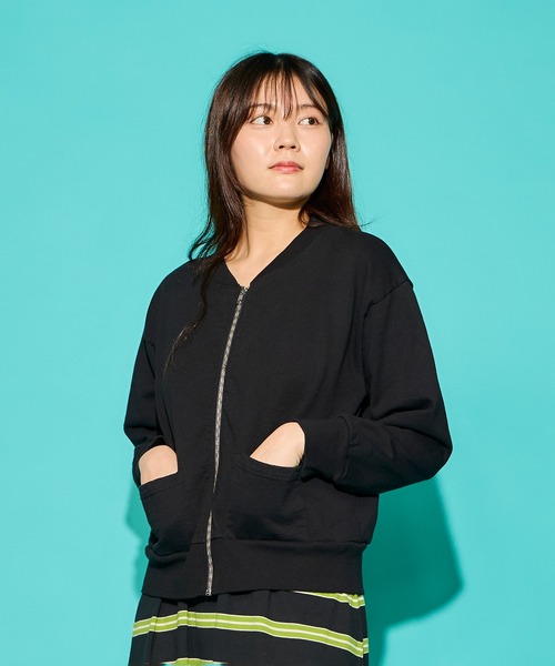トレーナー スウェット 13oz CREW CARDIGAN/13オンス クルーカーディガン レディース メンズ