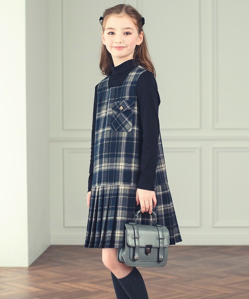 DRESCCO（ドレスコ） ワンピース チェック柄ローウエストプリーツ