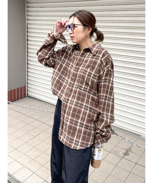 Ungrid（アングリッド） ブラウス シャツ チェックルーズシャツ