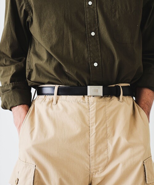 BEAMS PLUS 栃木レザー ベルト 27mm 黒 S 盛上げ ビームス + BEAMS PLUS 栃木レザー ベルト 27mm 黒 S 盛上げ ビームス +