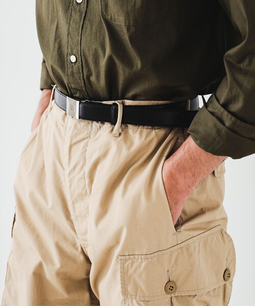 BEAMS+（ビームスプラス） ベルト Plate Belt Dress Calf メンズ