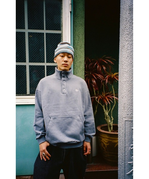 KEBOZ トレーナー スウェット SMALL EFG SNAP BUTTON SWEAT