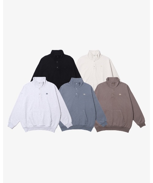 KEBOZ トレーナー スウェット SMALL EFG SNAP BUTTON SWEAT