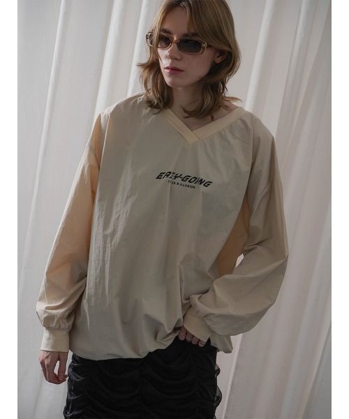 tシャツ NYLON V NECK PULLOVER レディース