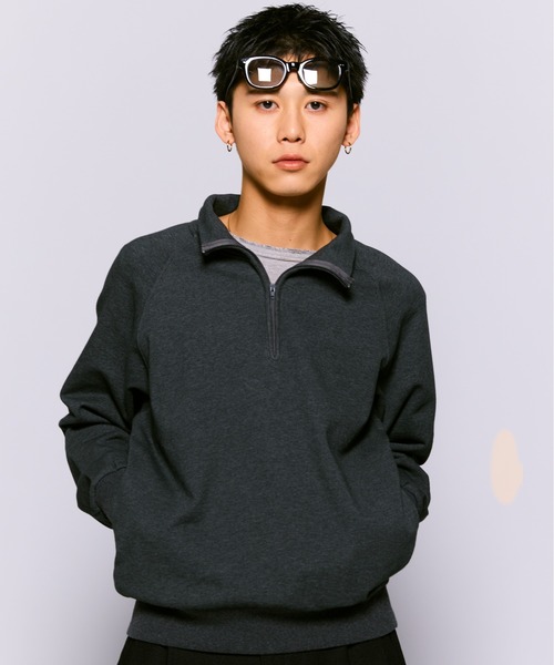 THE BOLDMAN トレーナー スウェット Halfzip Raglan Sweat / ハーフ