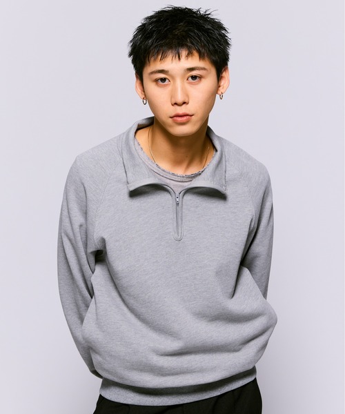 THE BOLDMAN トレーナー スウェット Halfzip Raglan Sweat / ハーフ