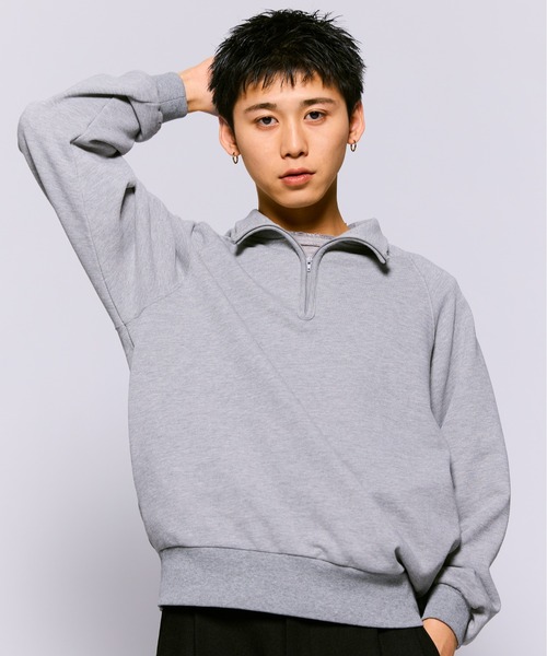 THE BOLDMAN トレーナー スウェット Halfzip Raglan Sweat / ハーフ