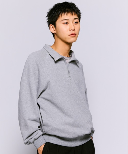 THE BOLDMAN トレーナー スウェット Halfzip Raglan Sweat / ハーフ