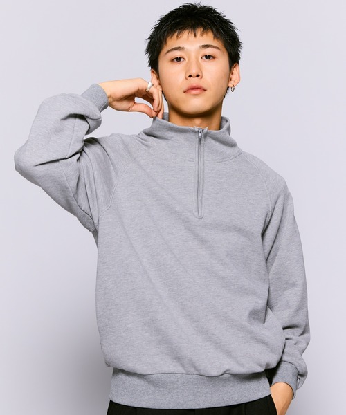 THE BOLDMAN トレーナー スウェット Halfzip Raglan Sweat / ハーフ