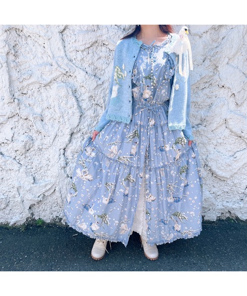 PINK HOUSE ワンピース SWAN LAKEプリントワンピース : ZOZOTOWN