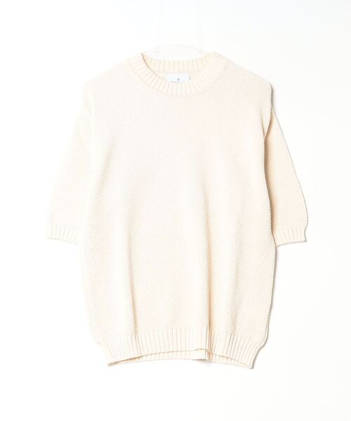 「Steven Alan」 半袖ニット S オフホワイト レディース