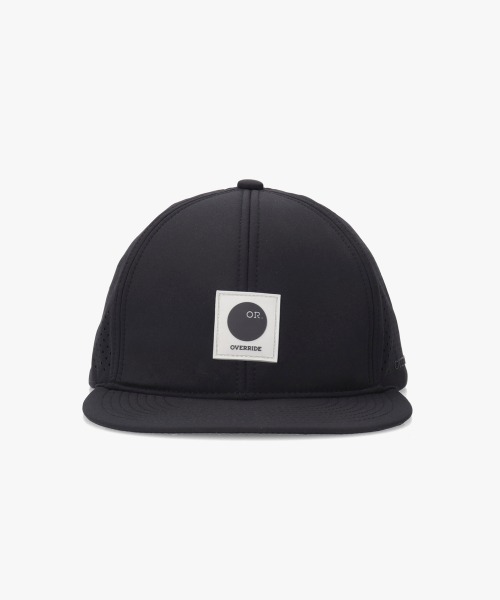 override キャップ 帽子 OVERRIDE RUBBER LOGO VENTED SB CAP