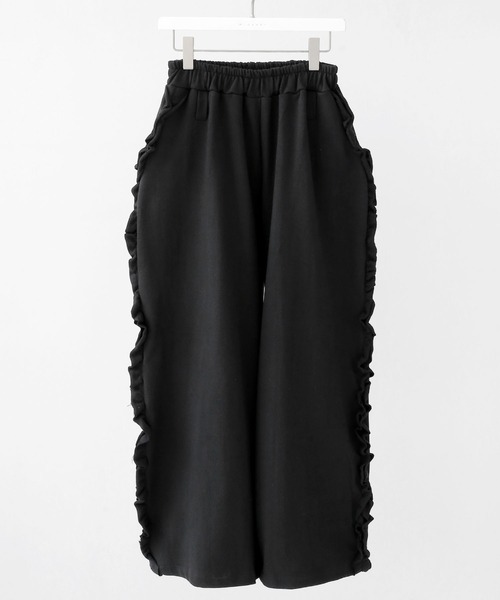 raspberrypie newjeans 着用　ジャージ　パンツ　プリーツ レースラインジャージワイドパンツ(5色展開) | ファッション通販