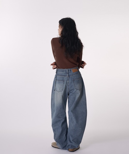 muguet ROMANTIC FEMININE CODE デニムパンツ セール】ハート柄デニムパンツ（デニムパンツ）｜moment+