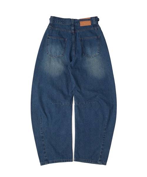 MUHET ジーンズ デニム デニムパンツ belted curve denim pants