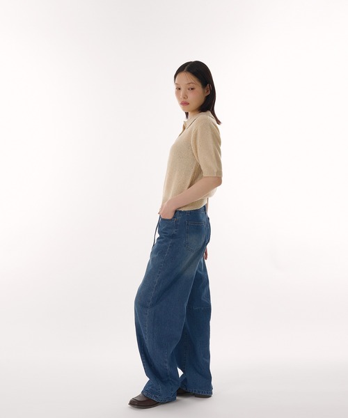 MUHET（ミュエータ） ジーンズ デニム デニムパンツ belted curve