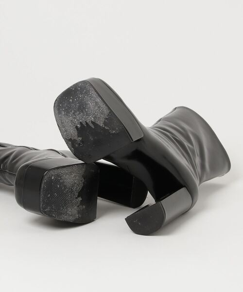 セール 値段 CHARLES&KEITH◇ブーツ/37/ブラック/SL1-90280052 ロング