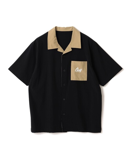 BEAMS GOLF別注／ELECTRIC GOLFバイカラーオープンシャツ BEAMS GOLF シャツ 「別注」ELECTRIC / バイカラー オープン